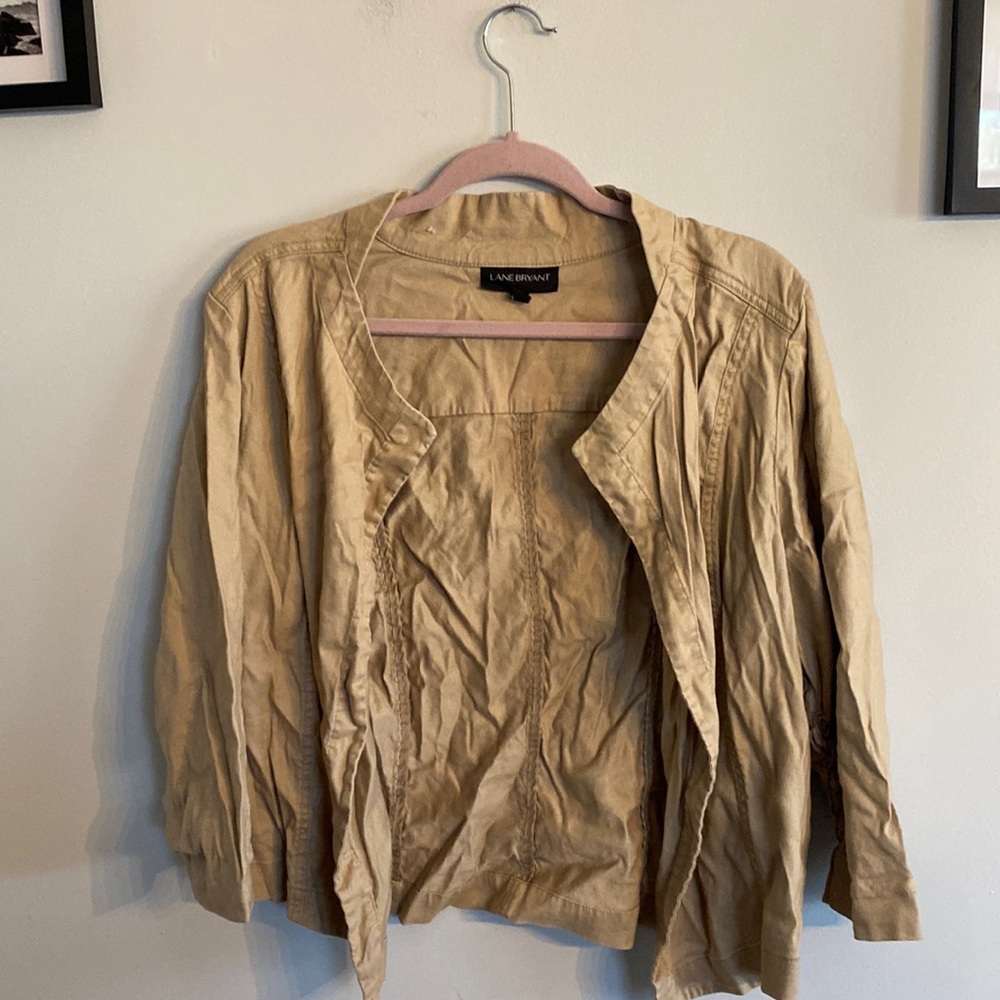 Lane Bryant Tan Blazer